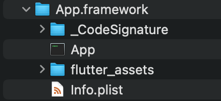 Snapshots can be identified by the flutter_assets folder located with the app’s binary on iOS.